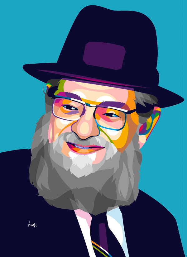 R' Mordechai Gifter Pop Art Print