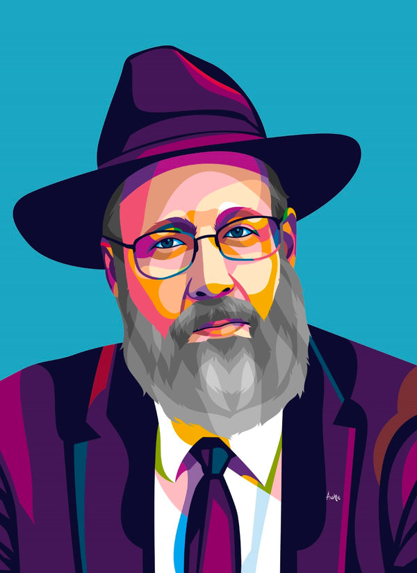 R' Ahron Lopiansky Pop Art Print