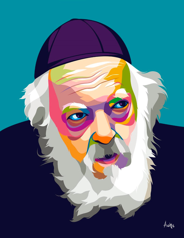 R' Chaim Kanievsky Pop Art Print