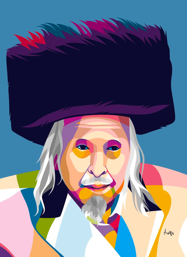 Kaliver Rebbe Pop Art Print