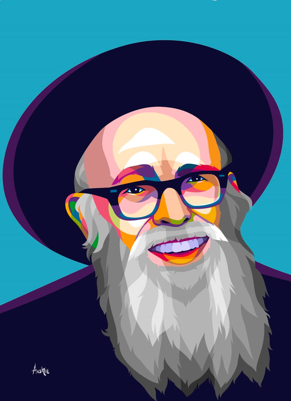 R' Shlomo Zalman Aurbach Pop Art Print