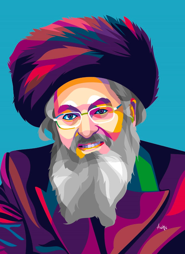 Stolin Rebbe Pop Art Print