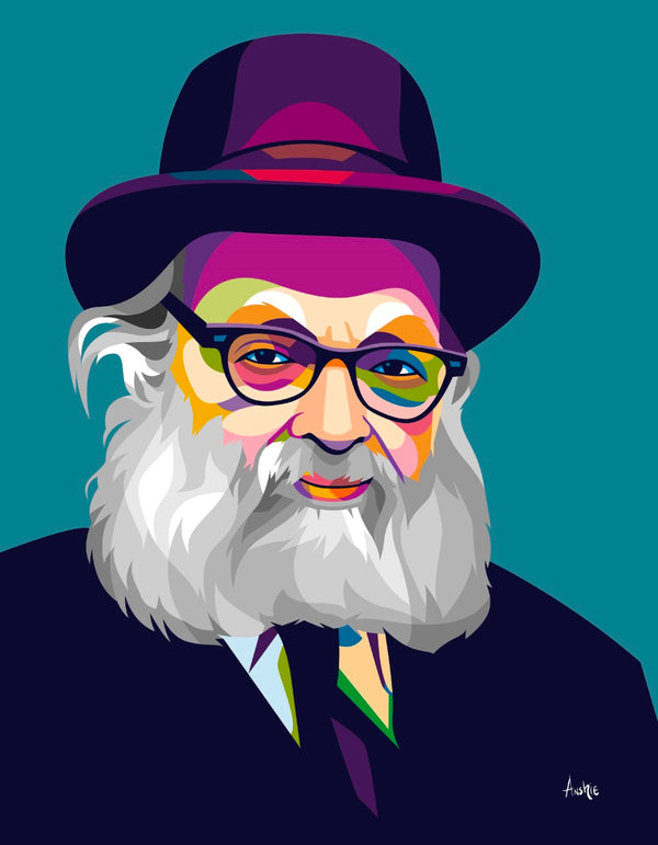 R' Yaakov Kaminetzky Pop Art Print