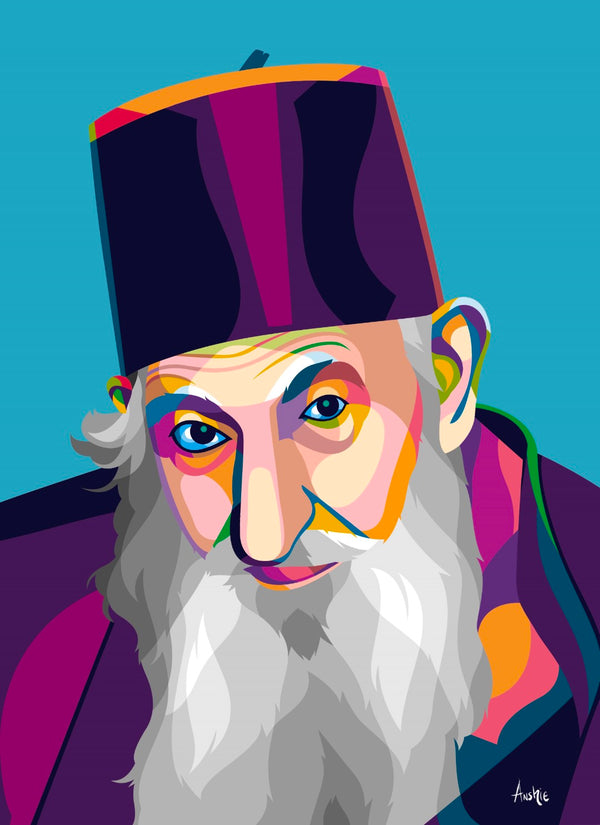 R' Yiztchok Kaduri Pop Art Print