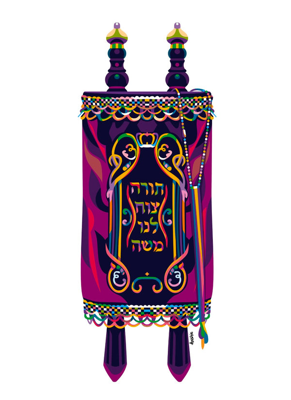 Sefer Torah - Ashkenaz Pop Art Print