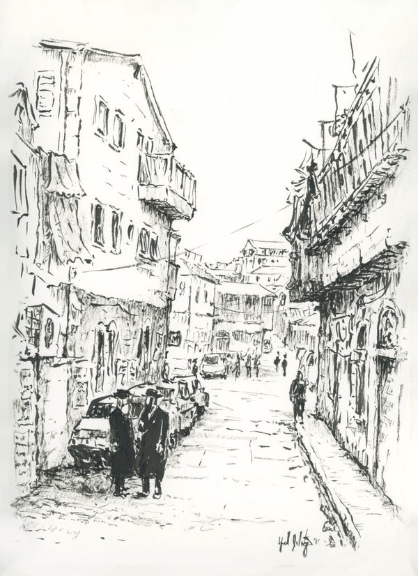 Jerusalem Sketch Art Print